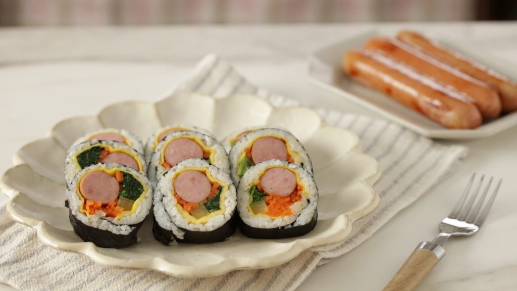 통소시지 김밥